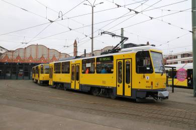 Der T6-Zug ist wieder auf dem Betriebshof Köpenick.