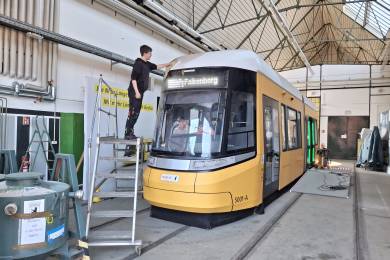 Reinigung auch am Mock-Up (Urbanliner)