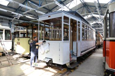 Weitere Arbeiten am Beiwagen 1103