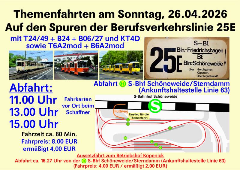 Themenfahrten am 26.04.2026